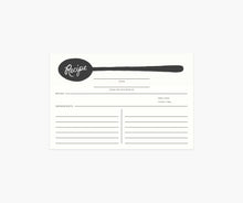 Load image into Gallery viewer, Charcoal Spoon Recipe Card - Tigertree
