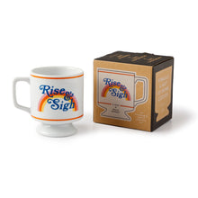 Load image into Gallery viewer, Rise & Sigh Pedestal Mug - Tigertree