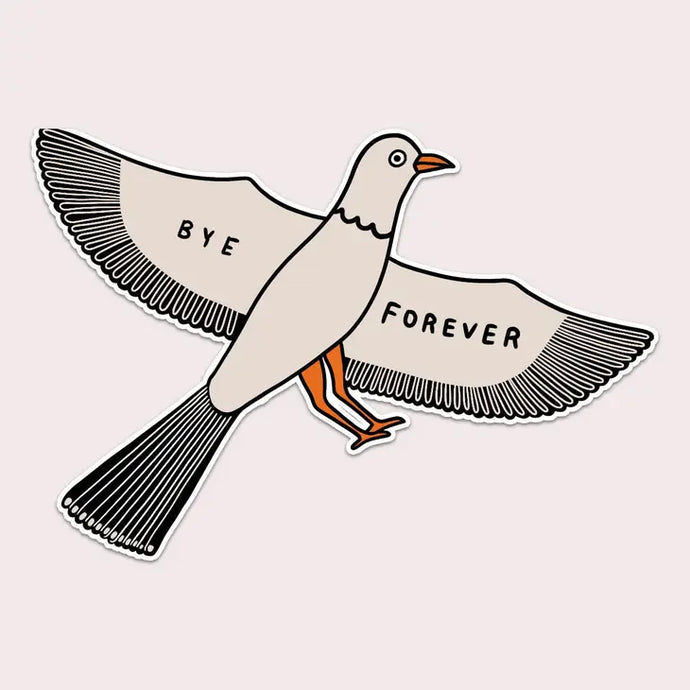 Bye Forever Bird Sticker - Tigertree