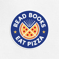 Read Books Eat Pizza Sticker - Tigertree