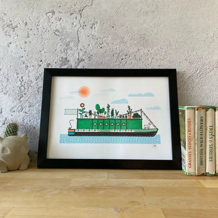 Narrowboat Risograph - Tigertree