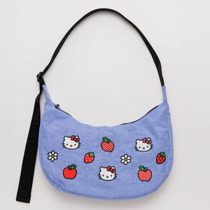 Medium Nylon Crescent - Embroidered Hello Kitty - Tigertree