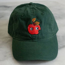 Load image into Gallery viewer, Googly Apple Dad Hat - Forest Green - Tigertree
