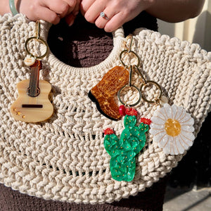 Daisy Bag Charm & Keychain