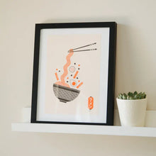 Load image into Gallery viewer, Ramen Graphic Risograph - Tigertree
