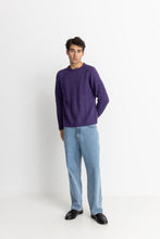 Load image into Gallery viewer, Mohair Fisherman&#39;s Knit - Plum
