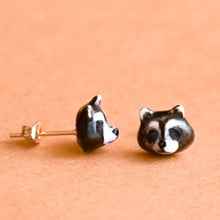 Load image into Gallery viewer, Raccoon Earrings
