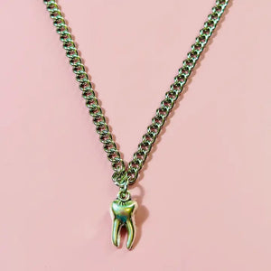 Tooth Necklace- Stainless Steel