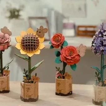 3D Wooden Flower Puzzles - Tigertree