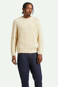 Classic Fisherman Sweater - Oatmeal