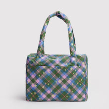 Load image into Gallery viewer, Small Cloud Carry-On- Green Star Plaid
