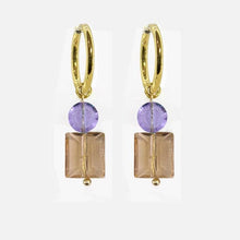 Load image into Gallery viewer, Crystal Hoops Earrings
