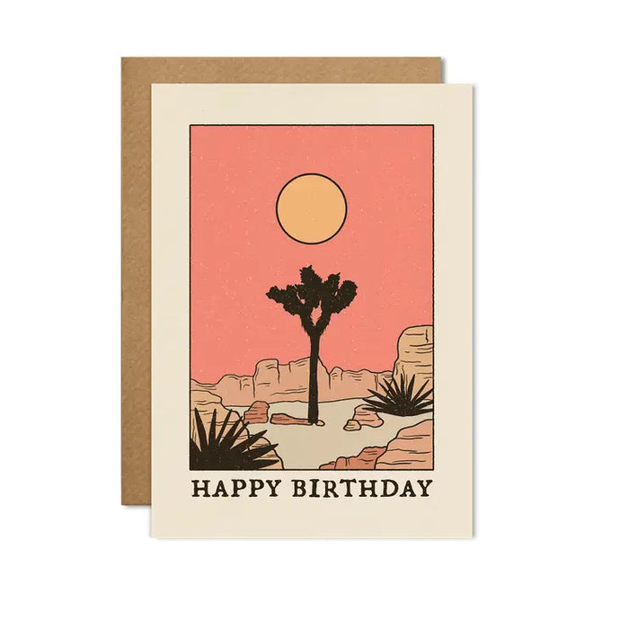 Happy Birthday Under the Joshua Tree Card - Tigertree