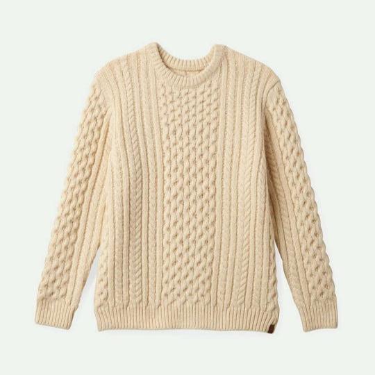 Classic Fisherman Sweater - Oatmeal