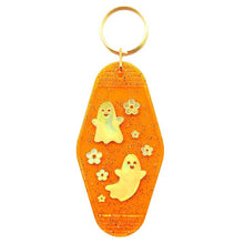 Load image into Gallery viewer, Ghost Flower Motel Tag Keychain
