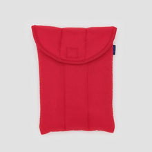 Load image into Gallery viewer, Puffy Tablet Sleeve - Candy Apple Red
