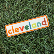Cleveland Colorful City Sticker