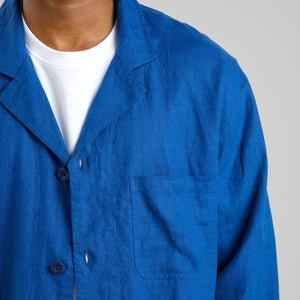 Hornstull Linen Blazer Blue