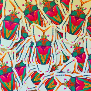 Flower Beetle Sticker - Tigertree