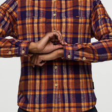 Load image into Gallery viewer, W Mero Flannel Black Violet Plaid
