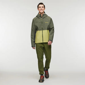 Cielo Rain Jacket - Fatigue and Lemongrass