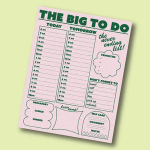 The Big To Do Daily Notepad - Tigertree