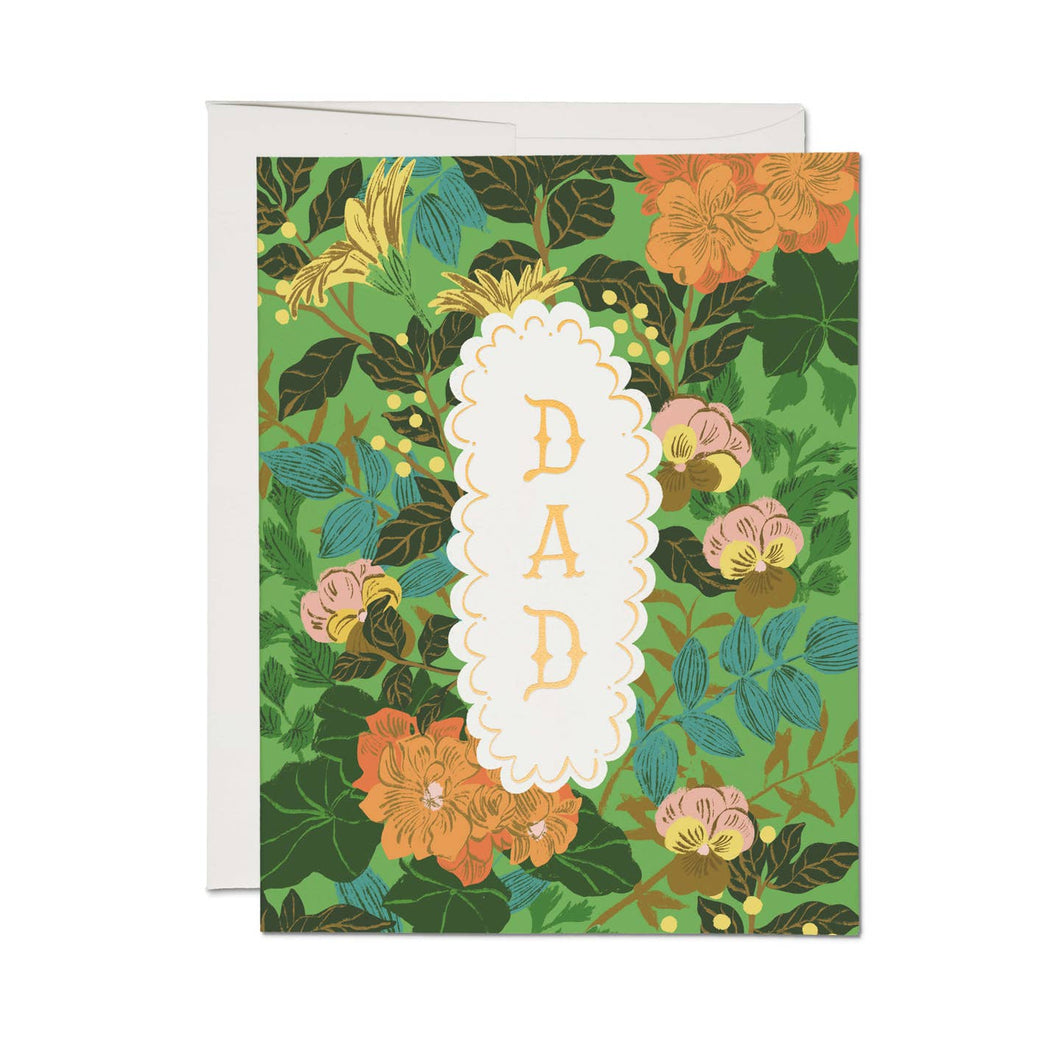 Verdant Tribute Dad Card