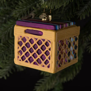 Record Crate Ornament - Tigertree