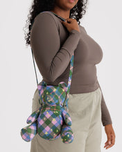 Load image into Gallery viewer, Bear Bag- Green Star Plaid
