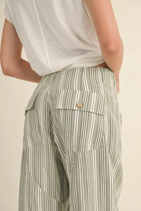 Kavala Stripe Pant - Olive