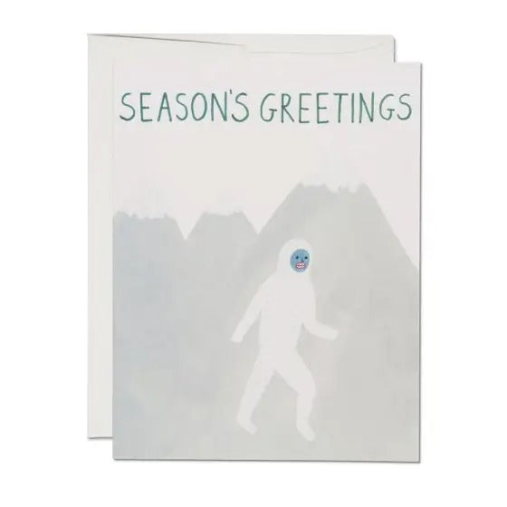 Yeti Season's Greetings Card