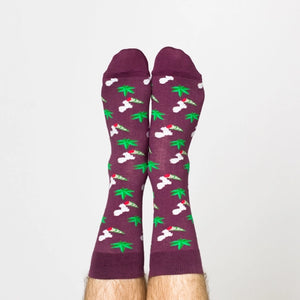 Men's Weed Crew Socks - Tigertree