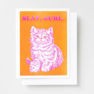 Slay Gurl Cat Card