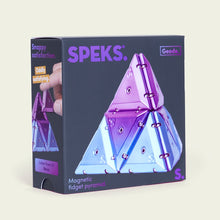 Load image into Gallery viewer, Geode Chrome Pyramids Magnetic Fidget Set-
