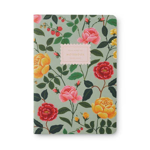 Roses Stitched Notebooks S/3