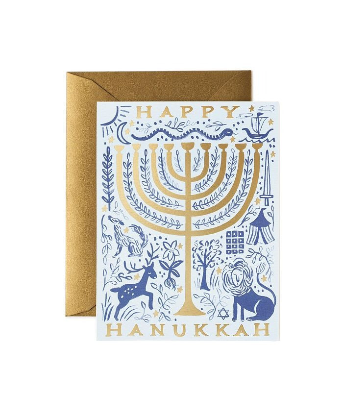 Twelve Tribes Menorah Card