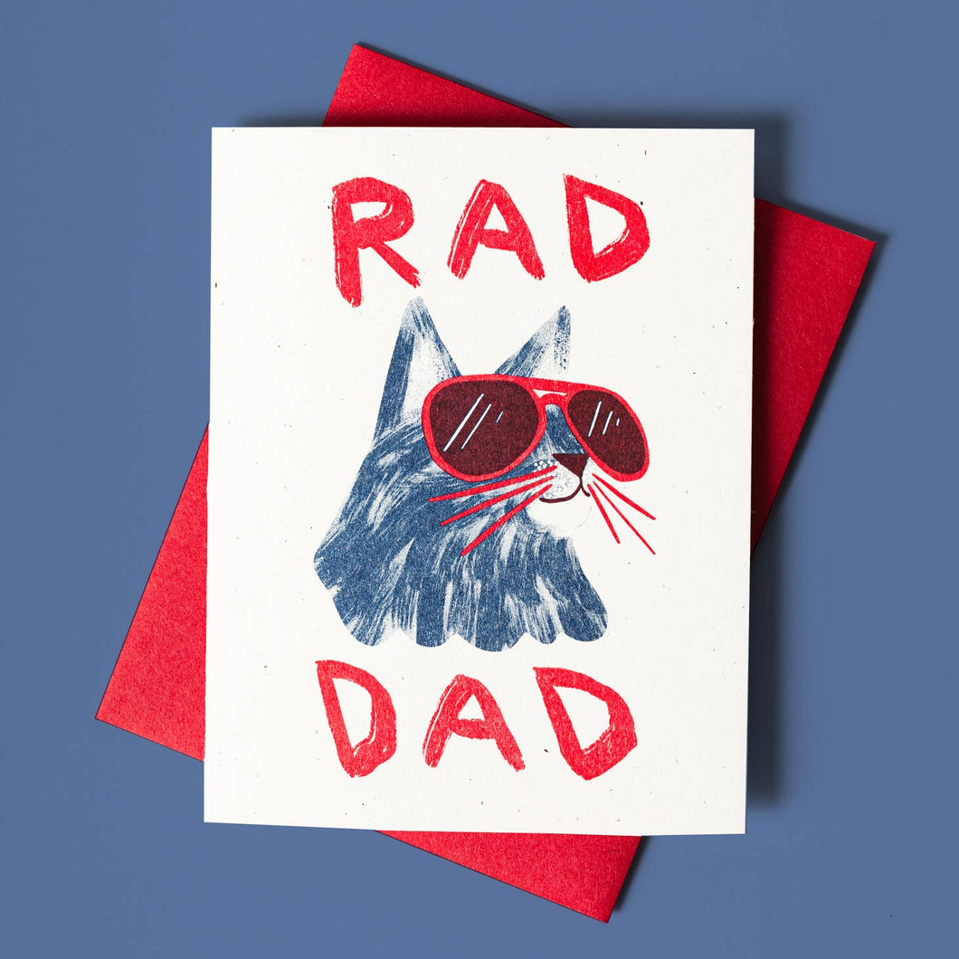 Rad Dad Risograph Card - Tigertree