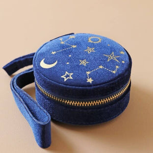 Starry Night Round Jewelry Case