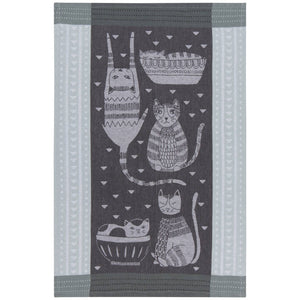 Purr Party Jacquard Dishtowel