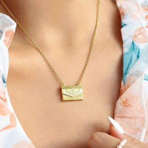 24k Envelope Necklace