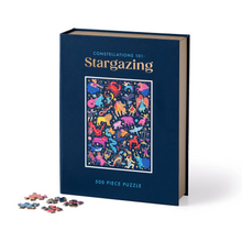 Load image into Gallery viewer, Constellations 101: Stargazing 500 Piece Book Puzzle
