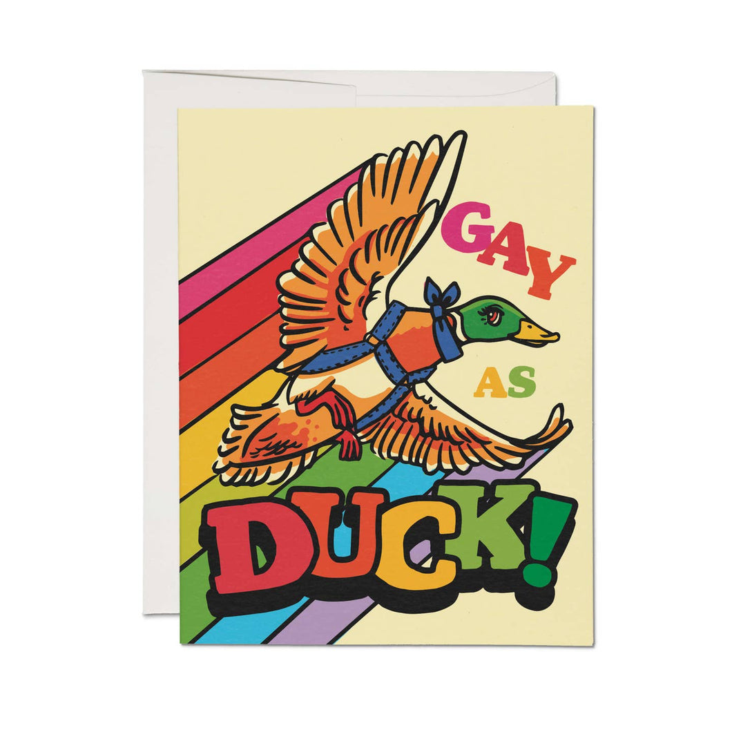 Gay as Duck Card