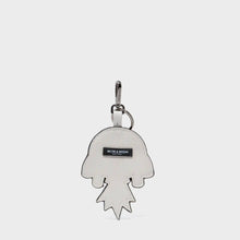 Load image into Gallery viewer, Helia Rocketship Charm - Cream Leather Keychain
