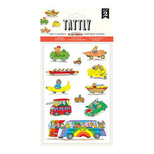 Load image into Gallery viewer, Things That Go Richard Scarry Tattoo Sheet
