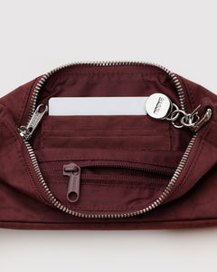 Nylon Pochette- Mahogany