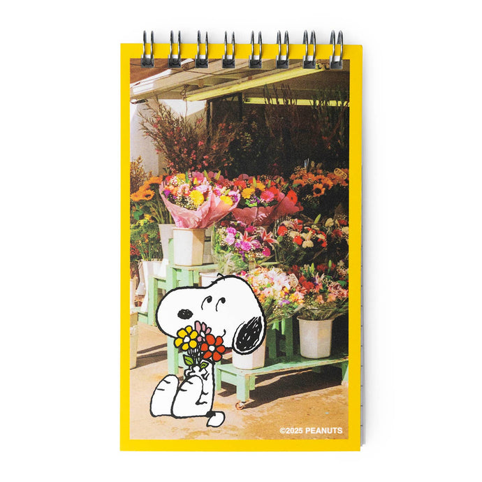 Snoopy Flower Bouquet Mini Memo Pad - Tigertree