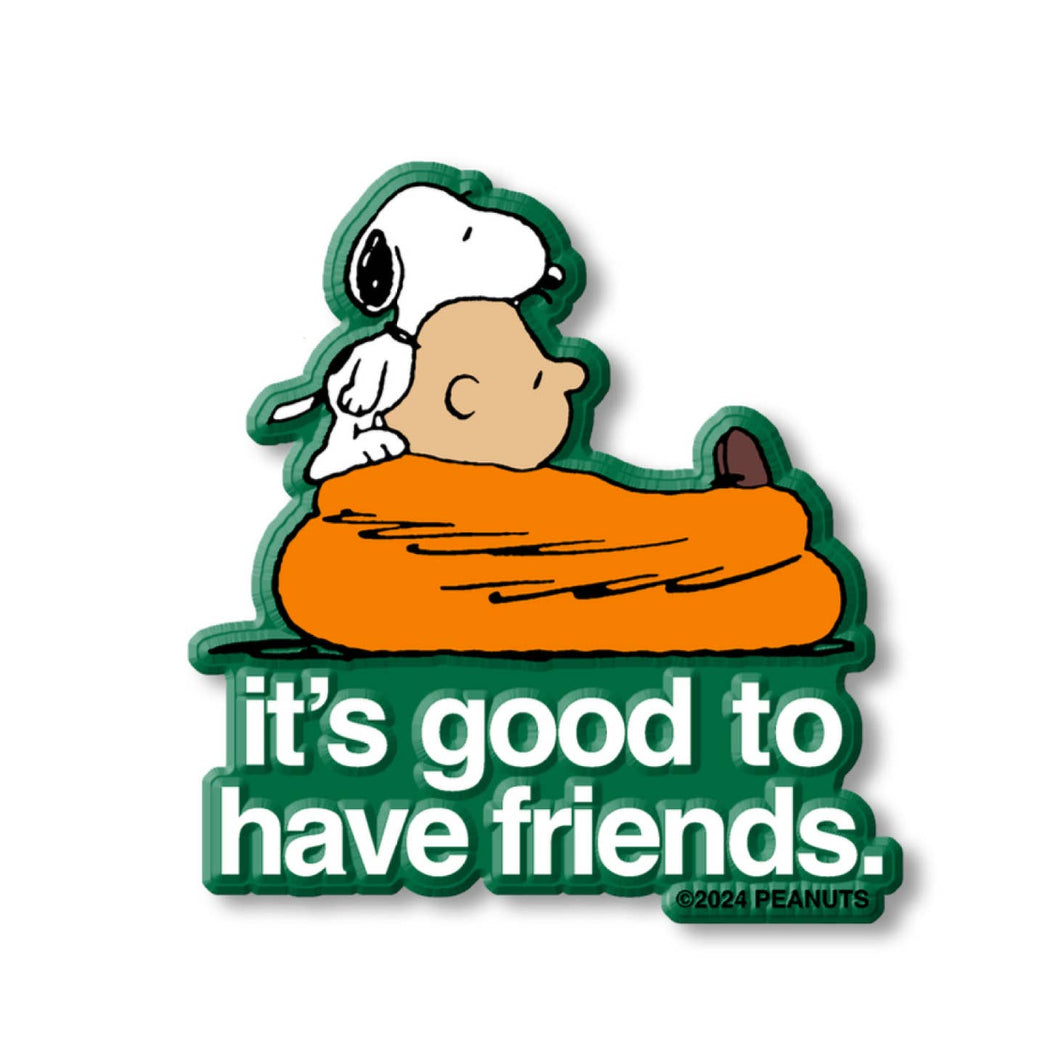 Snoopy Good Friends Magnet - Green - Tigertree