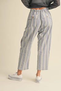 Kavala Stripe Pant - Blue