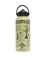 Iconic Trees Checklist 32oz. Insulated Water Bottle  - Light Green