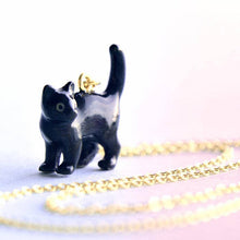 Load image into Gallery viewer, Black Cat Necklace
